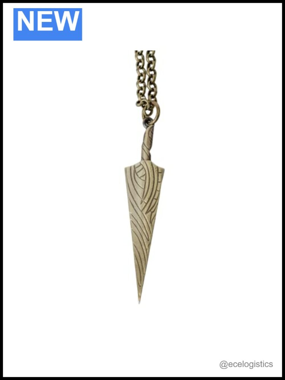 Hollow Knight Pure Nail Brass Pendant Necklace Cosplay Jewelry 22"
